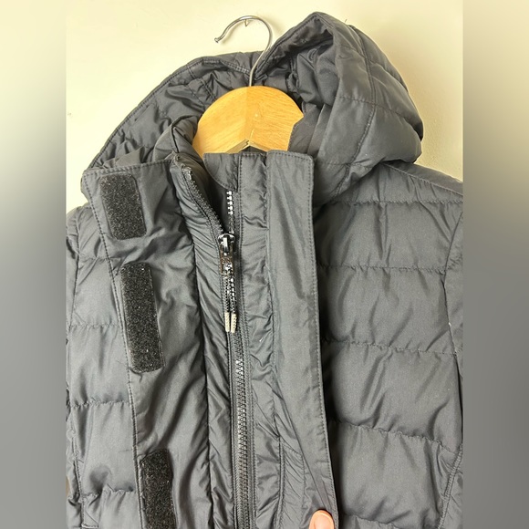 Athleta girls black down puffer winter jacket size XS 6 - Picture 3 of 6
